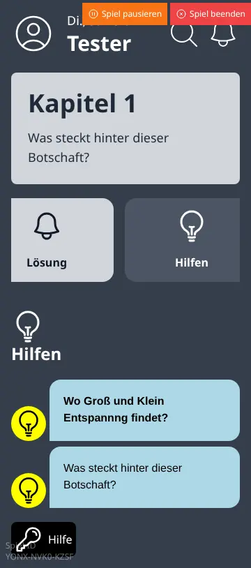 Integrierte Hilfestellung